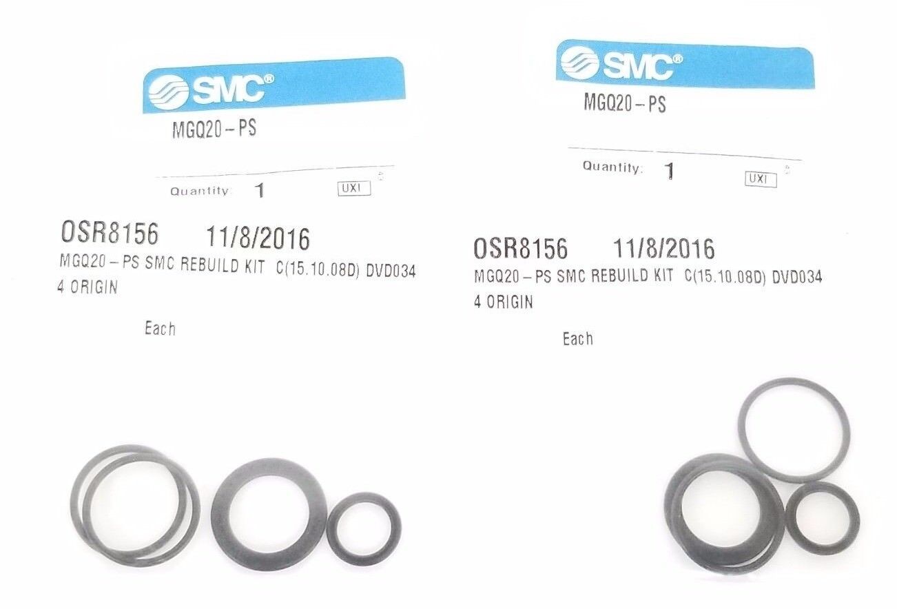 LOT OF 2 NEW SMC MGQ20-PS REBUILD KITS MGQ20PS