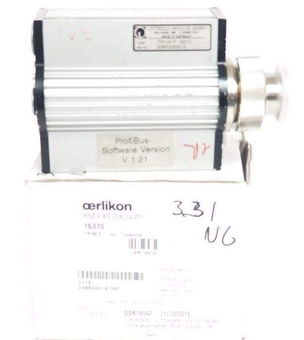 LEYBOLD VAKUUM IRT100-P 16370  IONI-TRANSMITTER IRT100P (FOR PARTS)