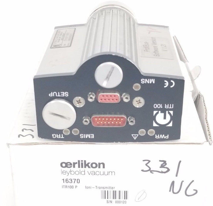 LEYBOLD VAKUUM IRT100-P 16370  IONI-TRANSMITTER IRT100P (FOR PARTS)
