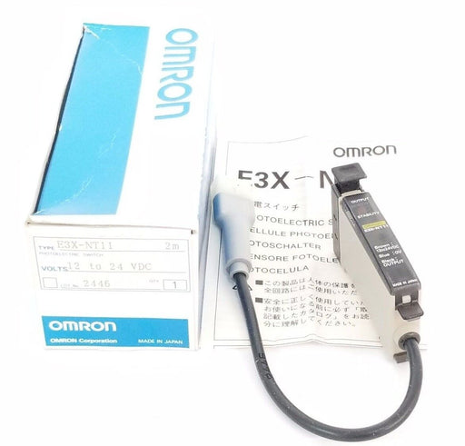 NIB OMRON E3X-NT11 PHOTOELECTRIC SWITCH E3XNT11, 12 TO 24VDC