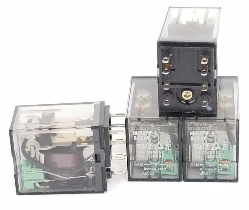 LOT OF 4 NEW FUJI ELECTRIC HH52PW-L-DC24V RELAYS 8 PIN HH52PW-L