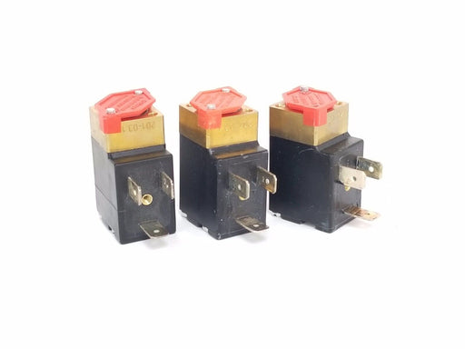 LOT OF 3 BURKERT 00120616 SOLENOID VALVES 24VDC, 4W
