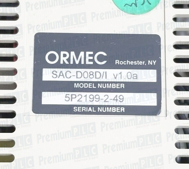 USED ORMEC SAC-D08D/I D-SERIES AC SERVO DRIVE V1.0A SACD08DI SAC-D08