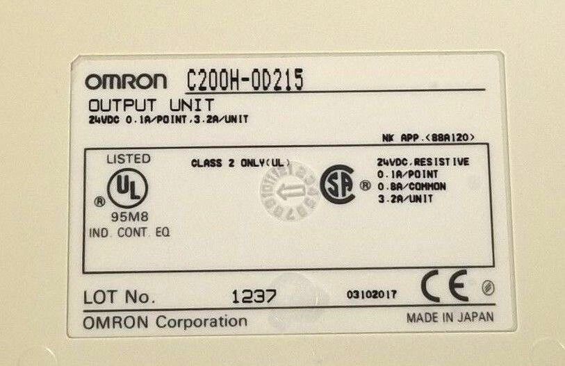NIB OMRON C200H-OD215 OUTPUT MODULE 32 POINT C200HOD215