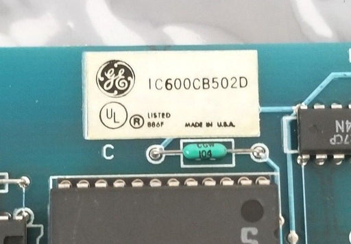 GE IC600CB502D CONTROL MODULE ASM. NO. 44A297094-G01 W/ IC600-FP501K FACEPLATE