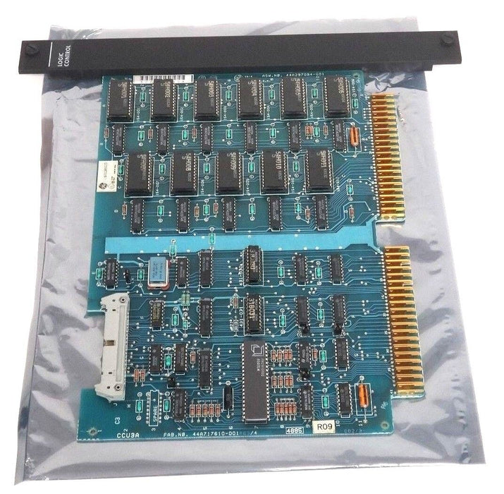 GE IC600CB502D CONTROL MODULE ASM. NO. 44A297094-G01 W/ IC600-FP501K FACEPLATE