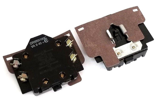 LOT OF 2 GENERAL ELECTRIC CR305X100C AUXILIARY CONTACTS