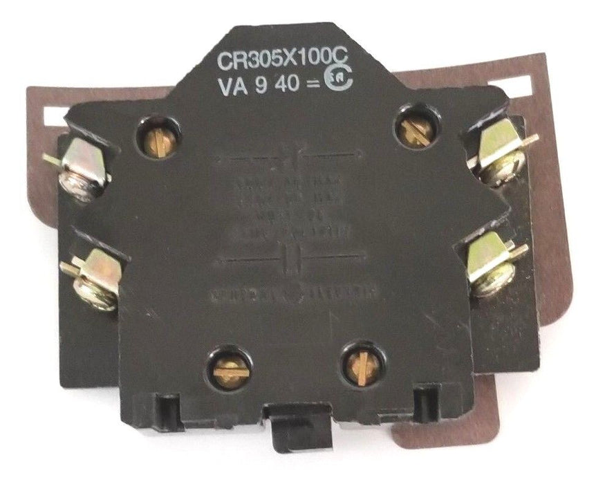 LOT OF 2 GENERAL ELECTRIC CR305X100C AUXILIARY CONTACTS