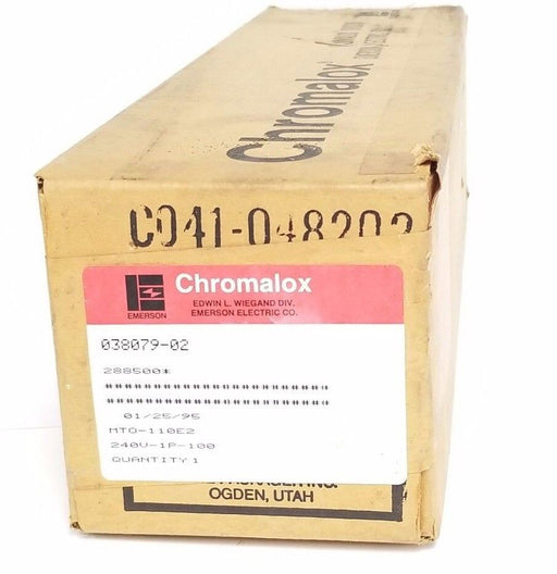 FACTORY SEALED CHROMALOX 288500 IMMERSION HEATER MTO-110E2, 240V, 1P, 100