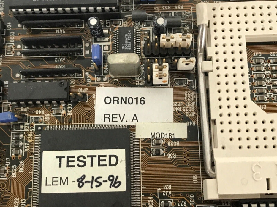 ORMEC ORION ORN016 REV. A  MOTHERBOARD MV035 REV. D