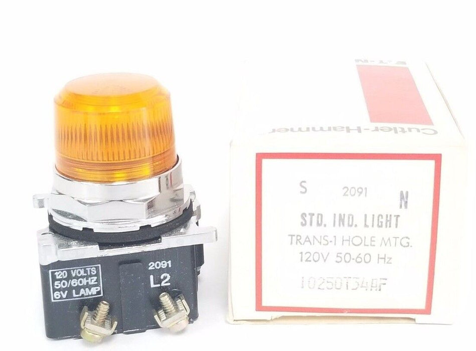 NIB EATON CUTLER-HAMMER 10250T34AF STD. IND. LIGHT, 120V, 50-60HZ