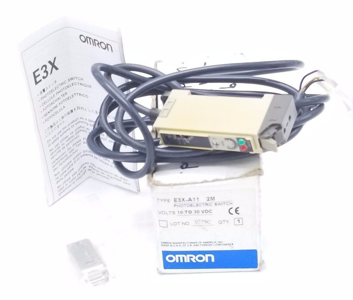 OMRON E3X-A11 PHOTOELECTRIC SWITCH E3XA11, 10 TO 30 VDC