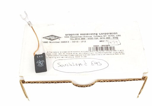 LOT OF 27 NEW SOUTH-LAND E43 CARBON BRUSHES 845F2-3010-212