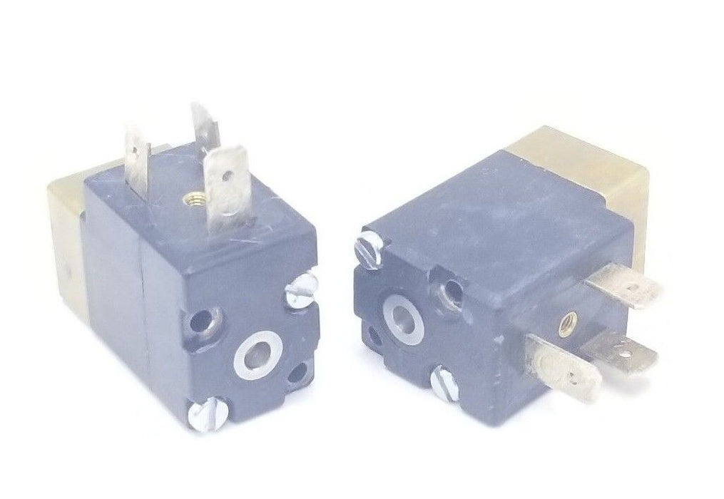 LOT OF 2 BURKERT 00120616 SOLENOID VALVES 24VDC, 4W