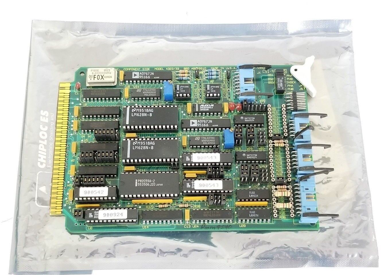 TECHNOLOGY 80 INC MODEL 4323/33 PC BOARD, BOARD #800061G, CSI-4-4693