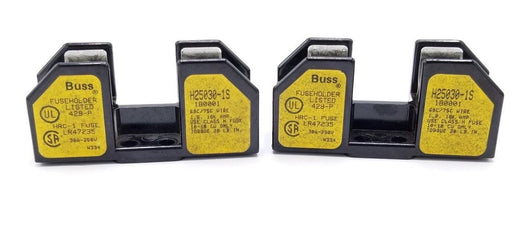 LOT OF 2 BUSS H25030-1S FUSEHOLDERS 30AMP, 1POLE, 250V, 1B0001, H250301S