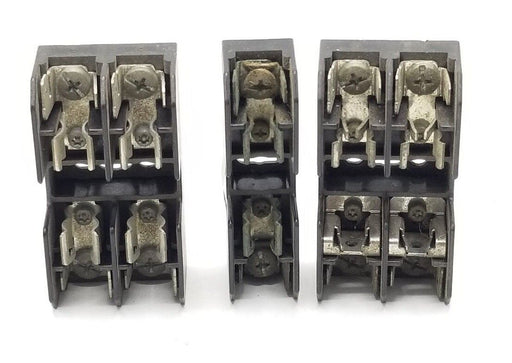 LOT OF 3 ASSORTED BUSS FUSEHOLDERS BM6032SQ, BM6031PQ, BC6032SQ