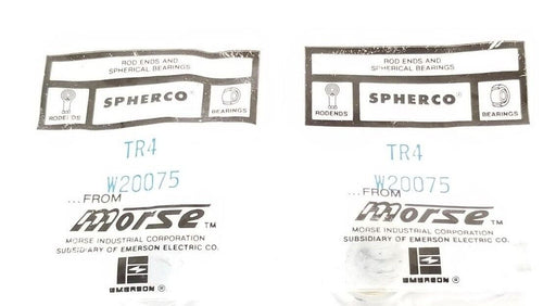 LOT OF 2 NEW MORSE SPHERCO TR4 W20075 ROD ENDS