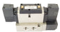 NEW SMC NVFS3200-5FZ SOLENOID VALVE W/ 900-03669 MANIFOLD & (2) DC21-26V COILS