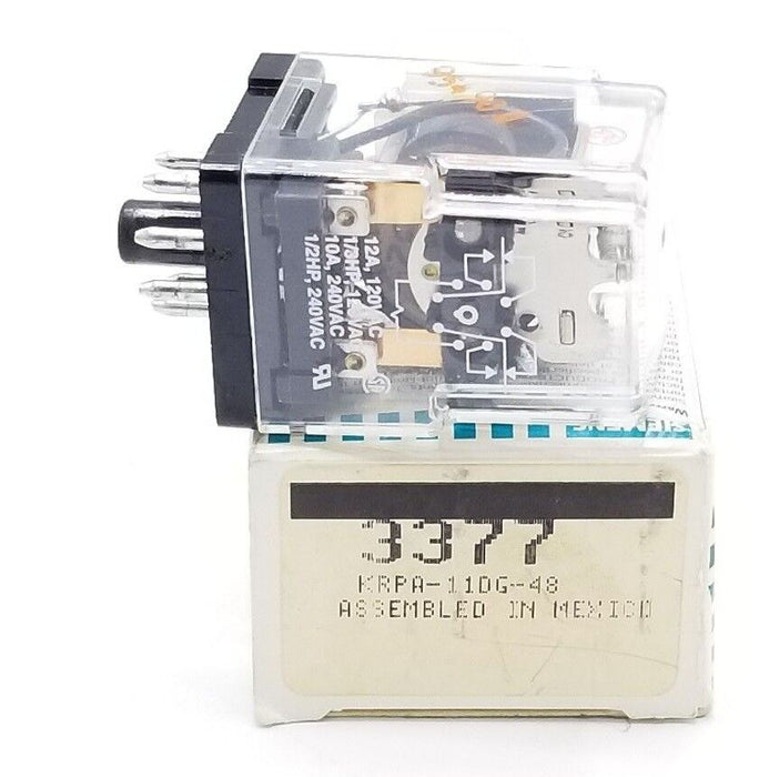 NIB POTTER & BRUMFIELD KRPA-11DG-48 RELAY 48VDC, 3377, KRPA11DG48