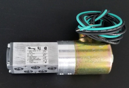 NEW VERSA ASG-4232-3-70-D024 SOLENOID VALVE 4-WAY 120VAC, 60HZ, 12W, 40-175PSI