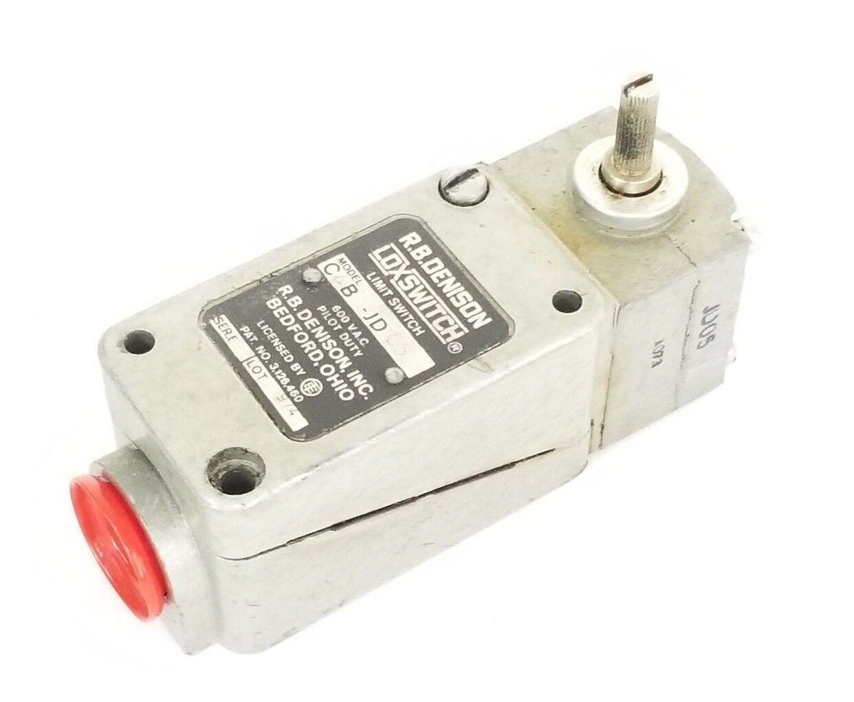 R.B. DENISON LOXSWITCH C4B-JD05 LIMIT SWITCH, 600VAC, C4BJD05