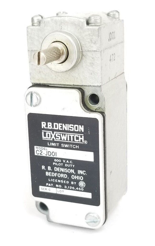 R.B. DENISON LOXSWITCH C2-JD01 LIMIT SWITCH 600VAC, SER. C, C2JD01V