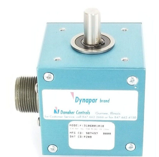 NEW DANAHER DYNAPAR 3106001010 ENCODER 3/8 SHT SGL END 5-26V MS CONN