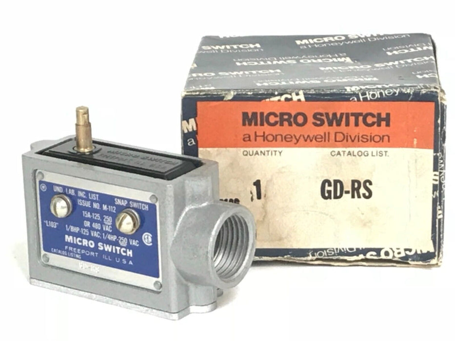 NIB HONEYWELL MICRO SWITCH GD-RS LIMIT SWITCH GDRS