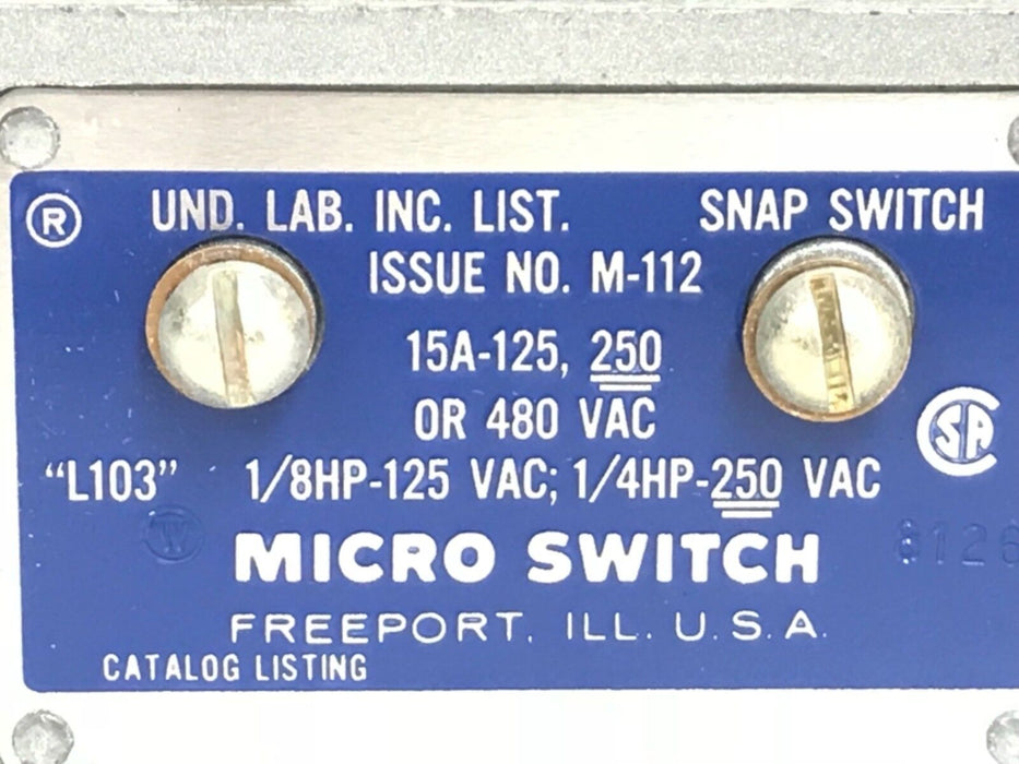 NIB HONEYWELL MICRO SWITCH GD-RS LIMIT SWITCH GDRS