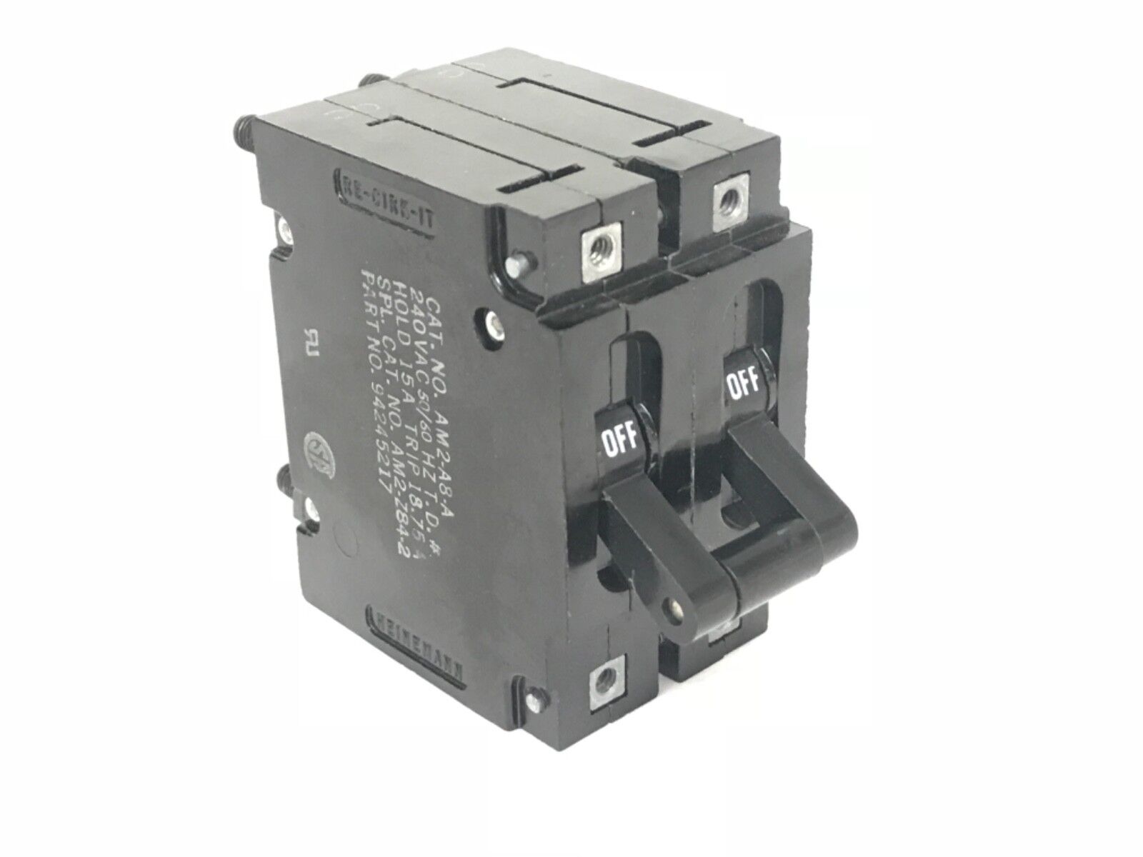 HEINEMANN AM2-A8-A CIRCUIT BREAKER 240VAC, 50/60HZ, AM2-Z84-2, 94245217, AM2A8A