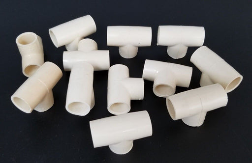 LOT OF 12 NEW CPF CHARLOTTE ASTM D-2846 T-FITTINGS CPVC-4120, CPF 1/2"