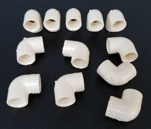 LOT OF 12 NEW CHARLOTTE CTS 1/2" 90 DEGREE PIPE FITTINGS CPVC-4120, D-2846