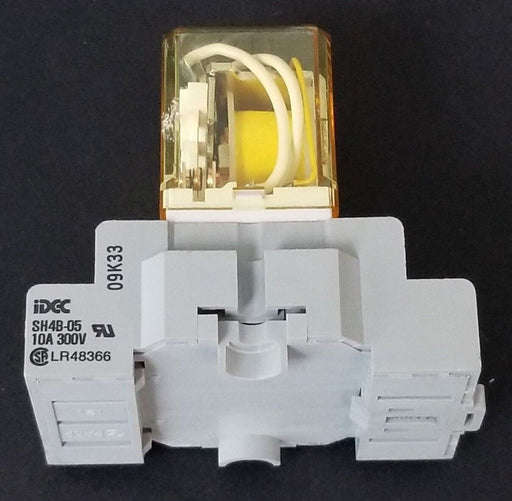IDEC SH4B-05 RELAY SOCKET W/ RH4B-UL-AC120V RELAY RH4BUL 120VAC