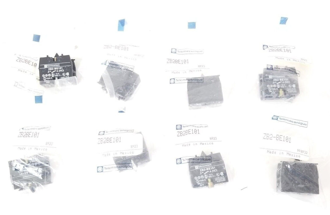 LOT OF 8 NEW TELEMECANIQUE ZB2-BE101 CONTACT BLOCKS, ZB2BE101