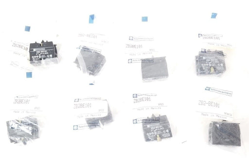 LOT OF 8 NEW TELEMECANIQUE ZB2-BE101 CONTACT BLOCKS, ZB2BE101