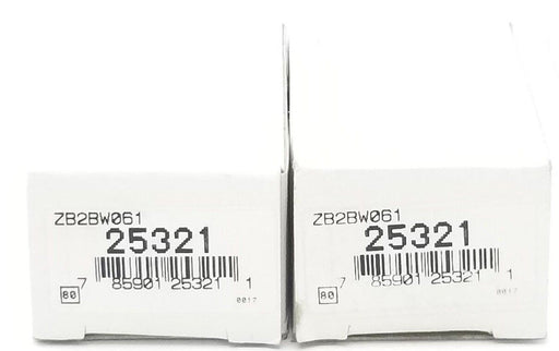 LOT OF 2 NIB TELEMECANIQUE ZB2-BW061 LIGHT MODULE ASSEMBLIES 22MM, 24V, ZB2BW061