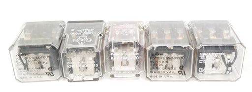 LOT OF 5 P&B RELAYS KUP14A15120, KUP14D15, KUP11A15, KRPA14DG110, KRP14AG120