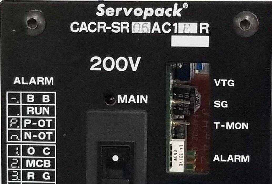 YASKAWA SERVOPACK CACR-SR05AC1ER AC SERVO DRIVE 200V, 1CN, HPS 061-00262-0