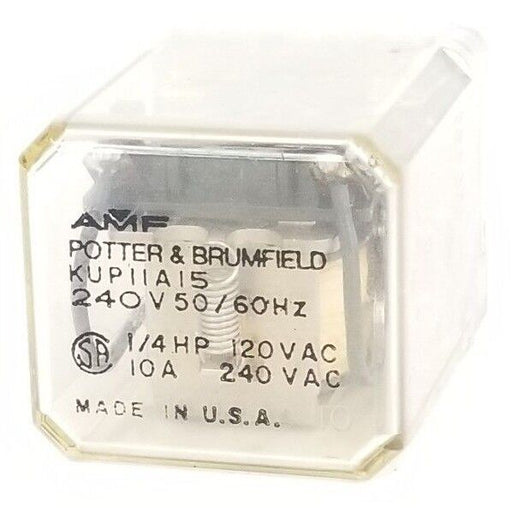 POTTER & BRUMFIELD KUP-11A15 240V POWER RELAY KUP11A15240