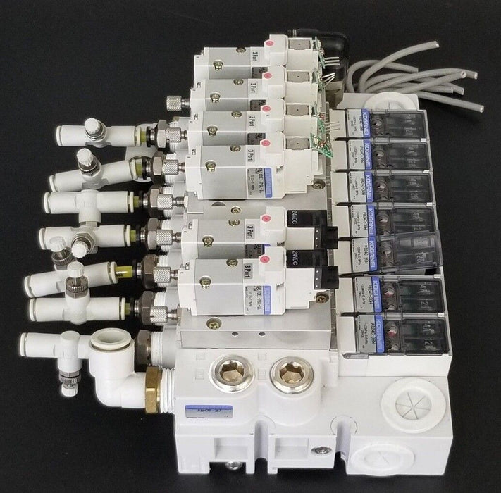 KOGANEI PBM7P-3W SOLENOID VALVE BLOCK, GA110E1-PSL-1L-7W, PB24C-38W, PB24C-39W