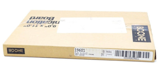 NIB BOONE 19601 DRY ERASE BOARD, GRAY PLASTIC FRAME, 8.5" X 11.0"