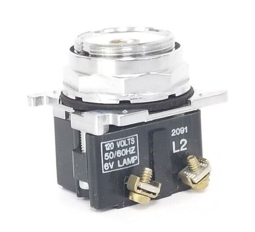 CUTLER HAMMER 10250T INDICATOR LIGHT 120V, 50/60HZ, 6V LAMP *DAMAGED / NO BULB*