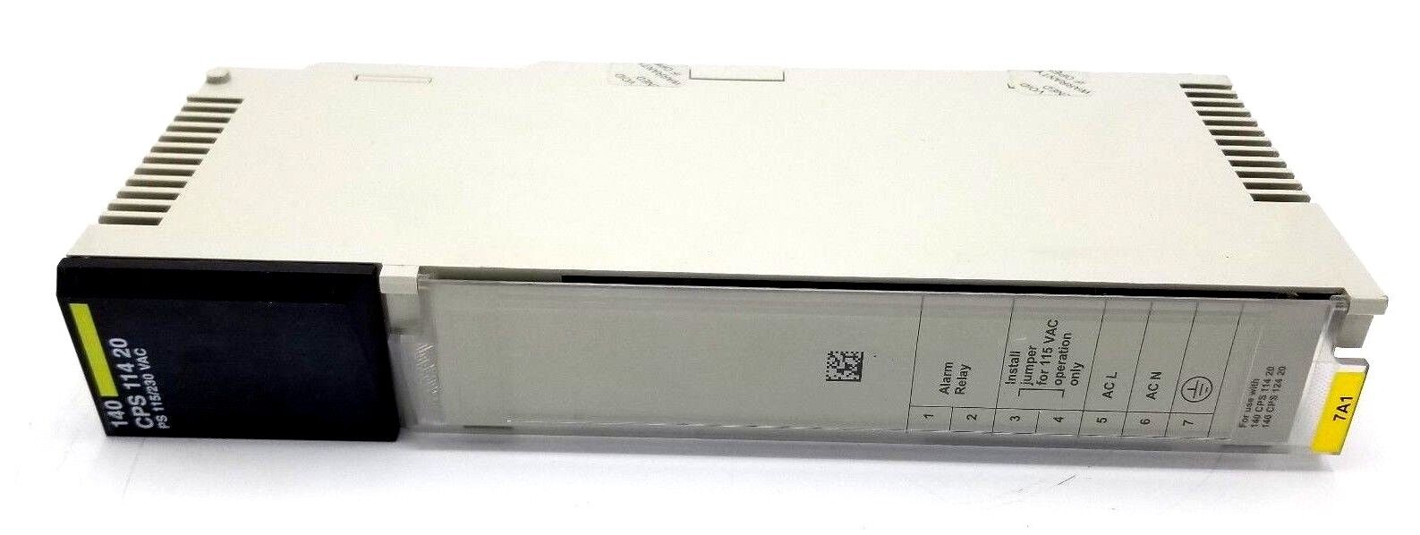 SCHNEIDER MODICON QUANTUM 140-CPS-114-20 PV:03 RL:02 AC POWER SUPPLY 140CPS11420