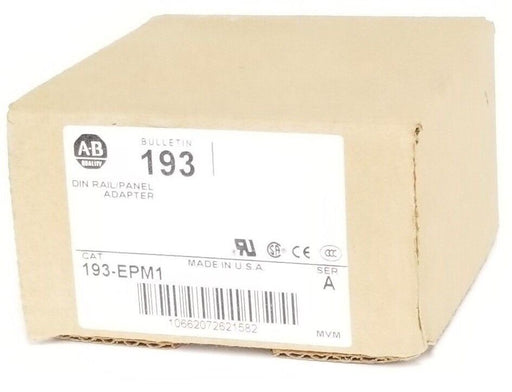 NIB ALLEN BRADLEY 193-EPM1 SER. A DIN RAIL / PANEL ADAPTER 193EPM1