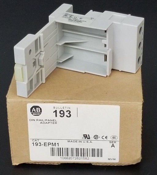 NIB ALLEN BRADLEY 193-EPM1 SER. A DIN RAIL / PANEL ADAPTER 193EPM1