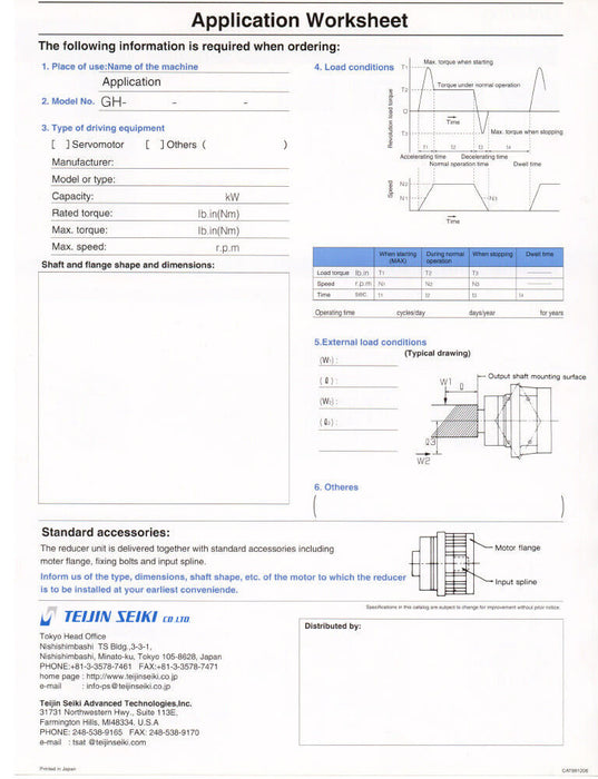 NEW NABTESCO TEIJIN SEIKI GH24-31 P30S076-00 VIGODRIVE GEAR REDUCER E04657060001