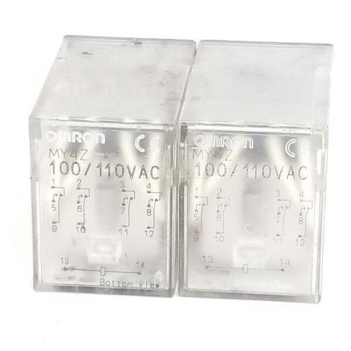 LOT OF 2 OMRON MY4Z 100/110VAC RELAYS