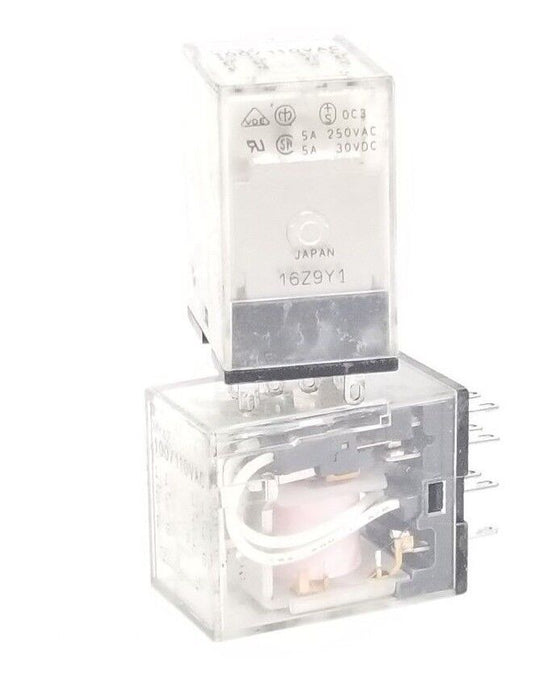 LOT OF 2 OMRON MY4Z 100/110VAC RELAYS