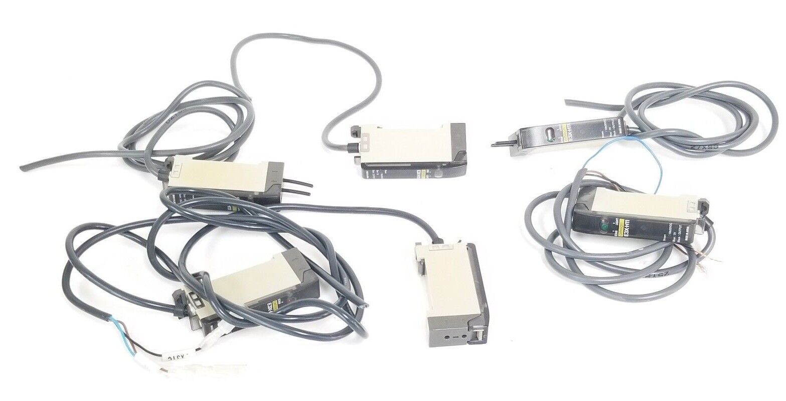 LOT OF 6 OMRON E3X-H11 PHOTOELECTRIC SENSORS 10-30VDC, E3XH11